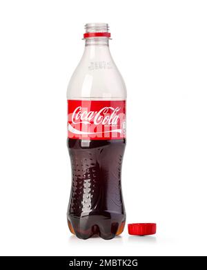 Empty carbonated drink bottles. Plastic waste Stock Photo - Alamy