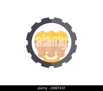 Cooperation process, togetherness and cooperation, business integration. Teamwork, work efficiency, optimization or organization concept. Stock Vector