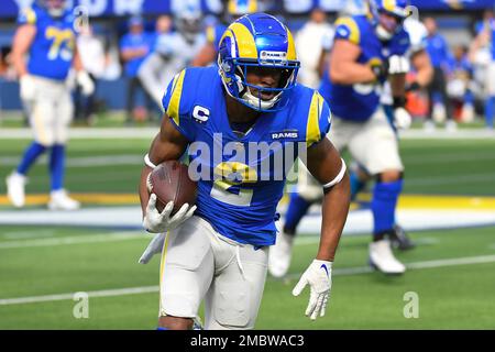 Inglewood, United States. 24th May, 2021. Los Angeles Rams 2021 Draft Day  hats on display at the Equipment Room team store atf SoFi Stadium, Monday,  May 24, 2021, in Inglewood, Calif. The