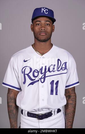 This is a 2023 photo of Maikel Garcia of the Kansas City Royals baseball  team. This image reflects the Kansas City Royals active roster as of  Wednesday, Feb. 22, 2023, when this