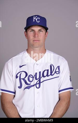 This is a 2023 photo of Nate Eaton of the Kansas City Royals baseball team.  This image reflects the Kansas City Royals active roster as of Wednesday,  Feb. 22, 2023, when this