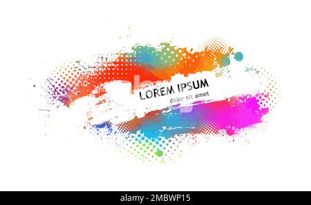 Abstraction colored blots. Vector illustration Stock Vector