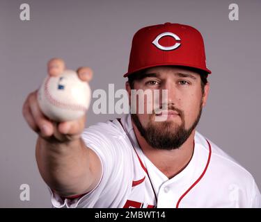 This is a 2022 photo of Graham Ashcraft of the Cincinnati Reds baseball  team taken Friday, March 18, 2022, in Goodyear, Ariz. (AP Photo/Charlie  Riedel Stock Photo - Alamy