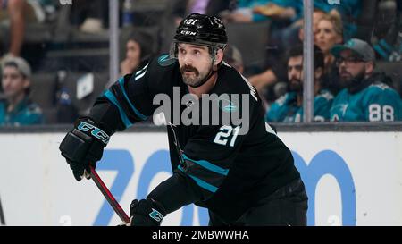 San Jose Sharks defenseman Jacob Middleton (67) against the Vegas Golden  Knights during an NHL hockey game in San Jose, Calif., Sunday, Dec. 22,  2019. (AP Photo/Jeff Chiu Stock Photo - Alamy