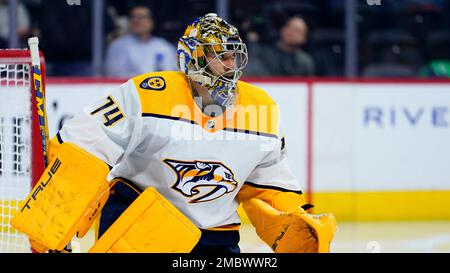 Juuse Saros 2022 NHL All-Star Game Western Conference Game-Used