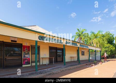 Old Central Hotel Motel pub in Normanton, a small town in the Gulf of Carpentaria, Northern Queensland, QLD, Australia Stock Photo