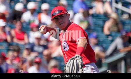 Cincinnati Reds' Alejo Lopez (35) plays during a baseball game against the  Philadelphia Phillies Wednesday, Aug. 17, 2022, in Cincinnati. (AP  Photo/Jeff Dean Stock Photo - Alamy