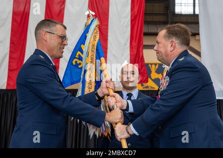 Col. Kevin Martin, 374th Operations Group outgoing commander, delivers ...