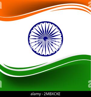 Indian Flag Indian Independence Day Celebration Stock Vector