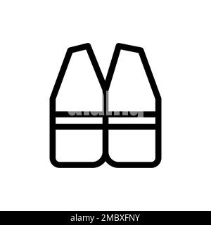 Work robe line icon isolated on white background. Black flat thin icon on modern outline style. Linear symbol and editable stroke. Simple and pixel pe Stock Vector