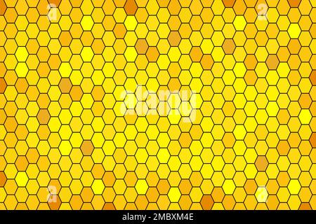 Abstract yellow background with geometric hexagons - Illustration,  Yellow Of Light And Dark yellow Stock Vector
