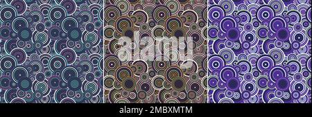 Japanese Circle Circular Geometrical Tradition Pattern Stock Vector