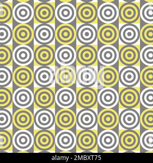 Dartboard Ornament Circle Target Aim Geometric Pattern Stock Vector