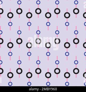 Abstract Circle Dot Line Vertical Pattern Stock Vector