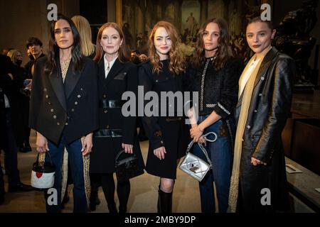 Alicia Vikander & Chloe Moretz Go All Black for Louis Vuitton