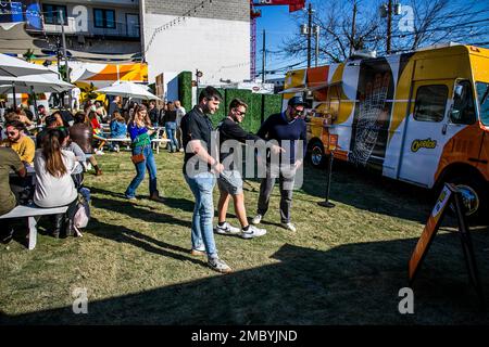 IMAGE DISTRIBUTED FOR FRITO-LAY - Fans walk through custom tiny