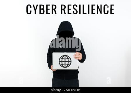 Conceptual display Cyber Resilience. Word Written on measure of how well an enterprise can manage a cyberattack Stock Photo