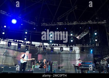 Vienna, Austria. September 07, 2008. Manfred Mann's Earth Band at the Danube Island Festival 2008 Stock Photo