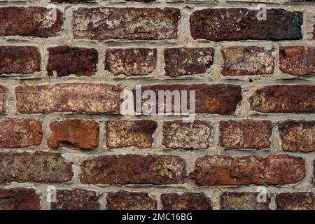 Old terracorra bricks wall texture Stock Photo