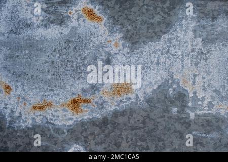 Old corroded metall plate with damp grunge texture Stock Photo