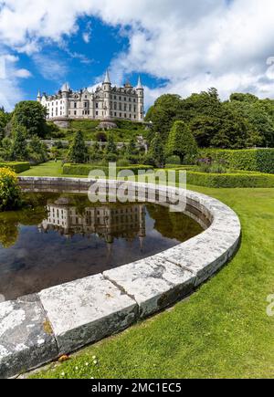 Golspie, United Kingdom, 25 June, 2022: view of Dunrobin Castle and Gardens in the Scottish Highlands Stock Photo