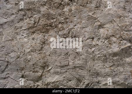 Detail of concrete wall plaster finish grunge texture Stock Photo