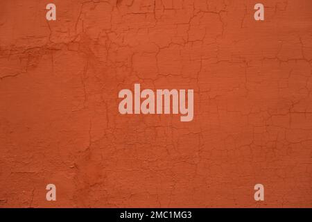 Old red colored wall grunge background Stock Photo