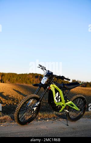 Electric motorbike, e-motorcycle, SUR-RON, Light Bee, L1e X, street version, electric moped, motocross, 50cc, off road, electric, electric, CO2 Stock Photo