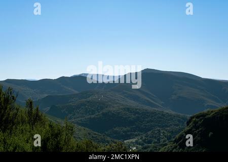 Landscape in the Caurel mountains, Galicia, Spain Stock Photo