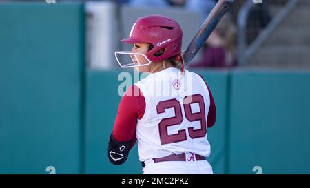 Alabama infielder Ashley Prange (29) during an NCAA softball game on ...