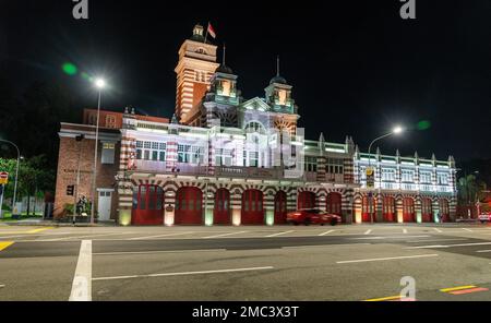 Singapore's central fire department Stock Photo