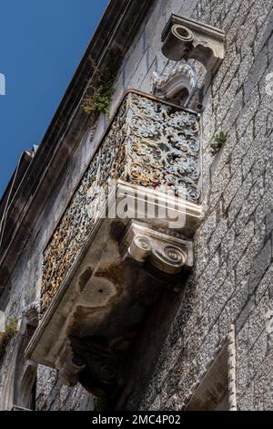 Balcony in Old Town Split, Craotia Stock Photo