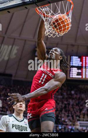 Rutgers Center Clifford Omoruyi (11) Warms Up On The Court Before An ...