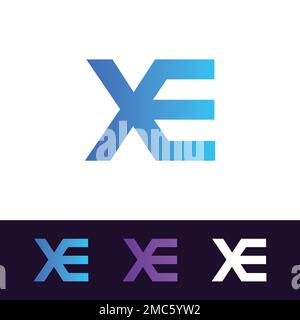 modern logo template with futuristic gradient colors and clean vector eps format Stock Vector