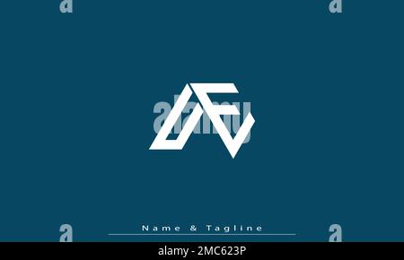 Alphabet letters Initials Monogram logo UE , EU Stock Vector