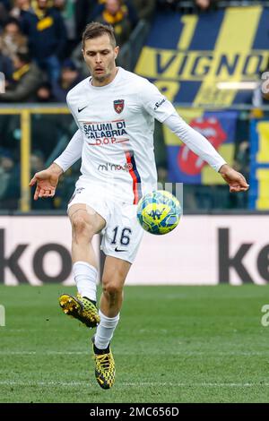 January 21, 2023, Modena, Italy: Modena, Italy, Alberto Braglia stadium,  January 21, 2023, Fans of Modena during Modena FC vs Cosenza Calcio -  Italian soccer Serie B match. (Credit Image: © Luca