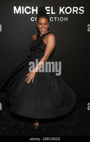 Actor Ariana DeBose attends the NYFW Fall/Winter 2022 Michael Kors fashion  show at Terminal 5 on Tuesday, Feb. 15, 2022, in New York. (Photo by Andy  Kropa/Invision/AP Stock Photo - Alamy