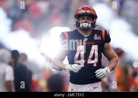 Cincinnati Bengals linebacker Clay Johnston (44) lines up for the play  during an NFL football game against the Pittsburgh Steelers, Sunday, Sept.  11, 2022, in Cincinnati. (AP Photo/Emilee Chinn Stock Photo - Alamy