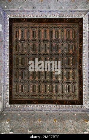 Seville, Spain - Dec 8, 2021: The Royal Alcazar of Seville in Spain. It is the oldest royal palace still in use in Europe. Stock Photo