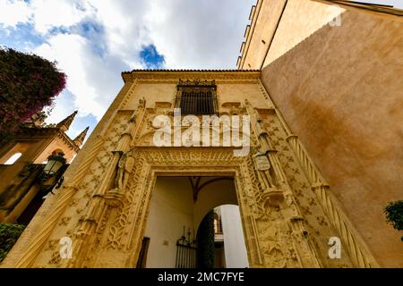 The Royal Alcazar of Seville in Spain. It is the oldest royal palace still in use in Europe. Stock Photo