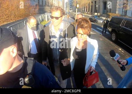 Sarah Palin Ron Duguay Arriving Palin Editorial Stock Photo