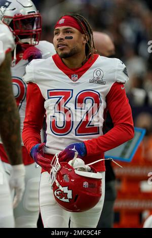 Las Vegas, Nevada, USA. 4th Feb, 2022. Kansas City Chiefs quarterback Patrick  Mahomes (15) during the AFC Pro Bowl Practice at Las Vegas Ballpark in Las  Vegas, Nevada. Darren Lee/CSM/Alamy Live News