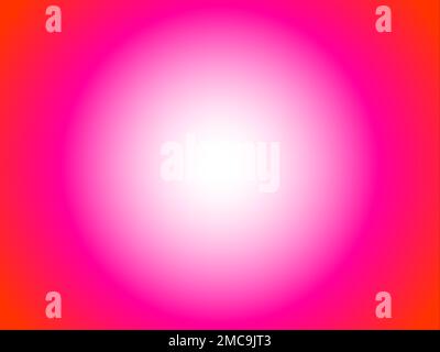 Colour gradient, radial gradient, abstract background, image, bright, colours, light, spotlight, red, pink, white, illustration Stock Photo