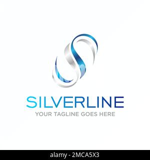 Letter or word S or double SS serif Font in circle image graphic icon logo design abstract concept vector stock. symbol related to initial or art Stock Vector