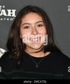 Park City, USA. 21st Jan, 2023. Emma Tremblay attends the 2023 Sundance Film Festival 'Aliens Abducted My Parents and Now I Feel Kinda Left Out' Premiere at REDSTONE CINEMA on January 21, 2023 in Park City, Utah. Photo: Casey Flanigan/imageSPACE/Sipa USA Credit: Sipa USA/Alamy Live News Stock Photo