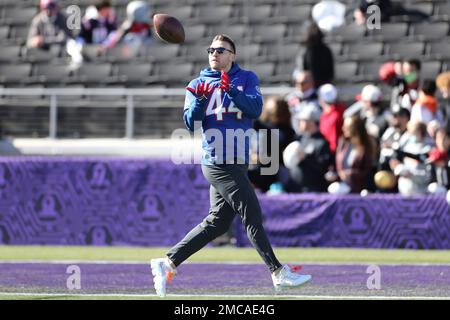 February 3, 2022: San Francisco 49ers wide receiver Deebo Samuel (19)  during the NFC Pro Bowl Practice at Las Vegas Ballpark in Las Vegas,  Nevada. Darren Lee/(Photo by Darren Lee/CSM/Sipa USA Stock