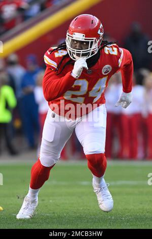 Kansas City Chiefs linebacker Melvin Ingram during the first half of the  NFL AFC Championship football game against the Cincinnati Bengals, Sunday,  Jan. 30, 2022 in Kansas City, Mo.. (AP Photos/Reed Hoffmann Stock Photo -  Alamy