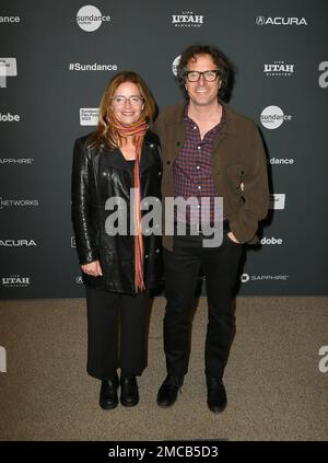 Davis Guggenheim (R) and Elisabeth Shue attend the 2024 EE BAFTA Film ...