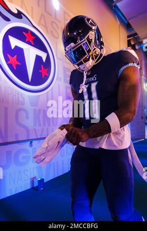 Inglewood, United States. 07th Nov, 2021. Los Angeles Rams cornerback Jalen  Ramsey (5) intercepts a pass attended for Tennessee Titans wide receiver  A.J. Brown (11) during a NFL game, Sunday, Nov. 7