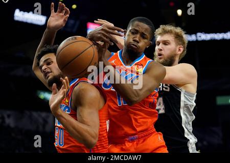 Atlanta Hawks guard Bogdan Bogdanovic (13) during the first half of an NBA  basketball game against the San Antonio Spurs in San Antonio, Sunday, March  19, 2023. (AP Photo/Eric Gay Stock Photo - Alamy